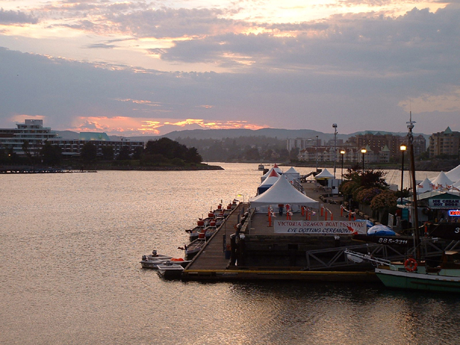 The Sun Sets On the Dragons.
Inner Harbor, Victoria, BC